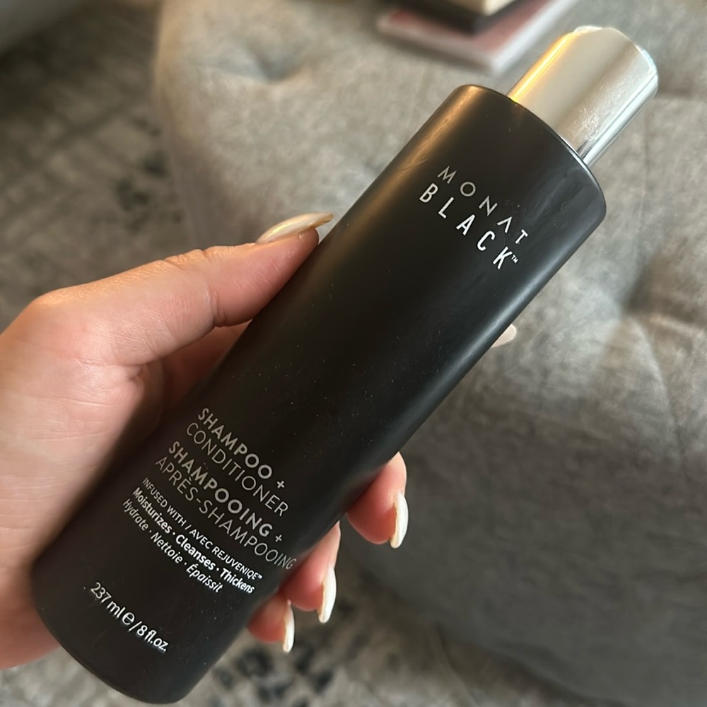 Monat black shampoo and conditioner